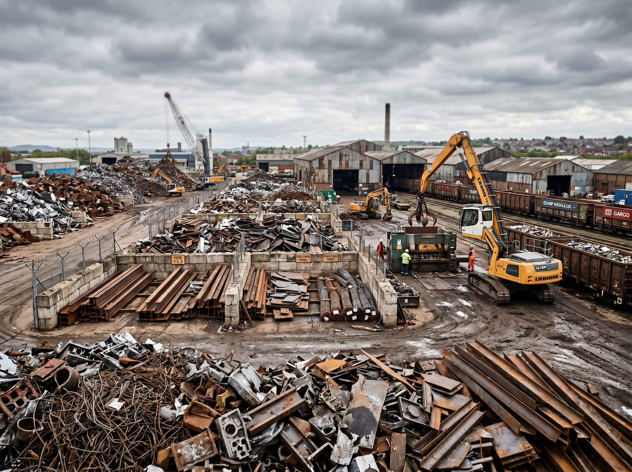 Yard stock of HMS scrap UK